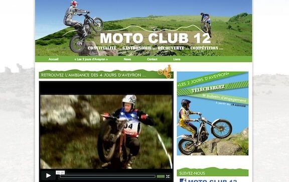 Nouveau site pour le Moto-club 12