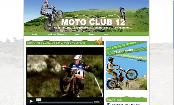 Nouveau site pour le Moto-club 12