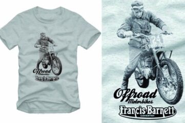 tee shirt francis barnett six days