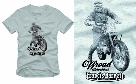 tee shirt francis barnett six days