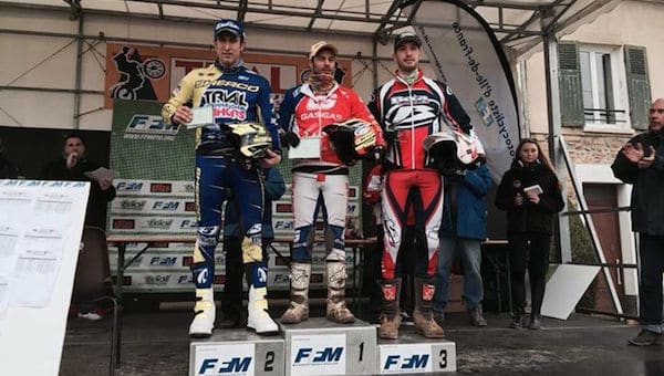 Championnat de France de Trial 2015 à Maisse : Gubian, Ferrer, Dagnicourt