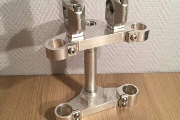 tés de fourche réalisés par l’Atelier Trial Ancienne sont adaptés aux Yamaha TY 125 et 250