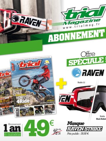 Abonnnement Trialmag + masque Raven