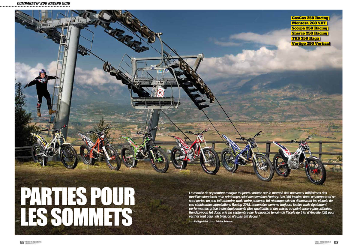 comparatif trial 250