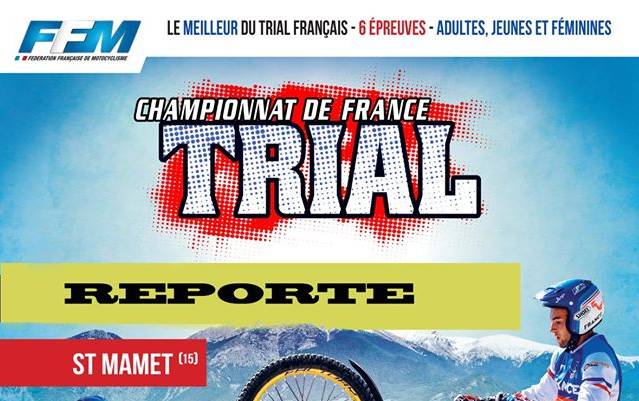Épreuves reportées