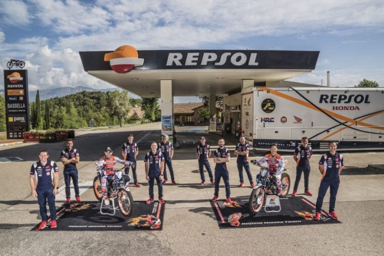 Team Repsol Honda trial