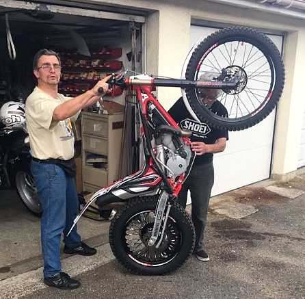 Franck et son papa Armand