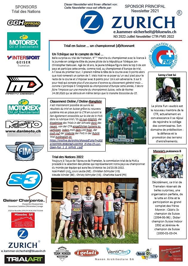 N3 2022- Juillet1 Newsletter CTR-FMS 2022