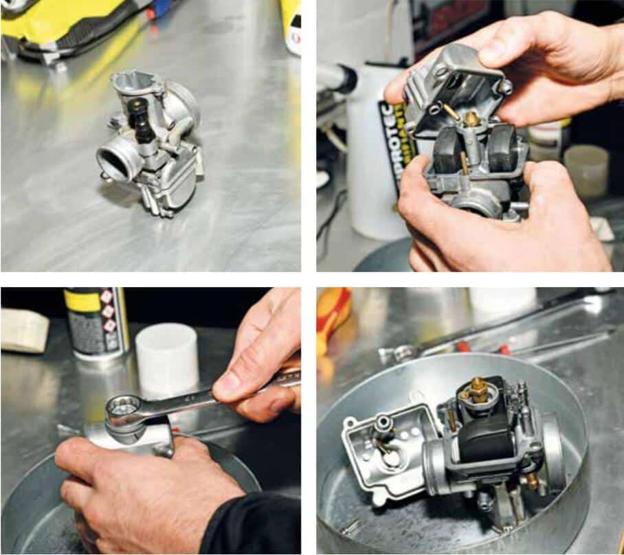 nettoyage du carburateur en 4 étapes
