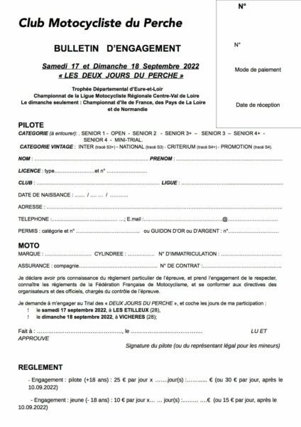 2 jours du perche