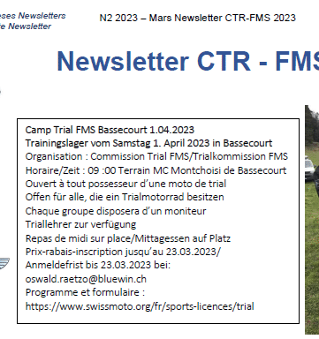 Newsletter mars 2023