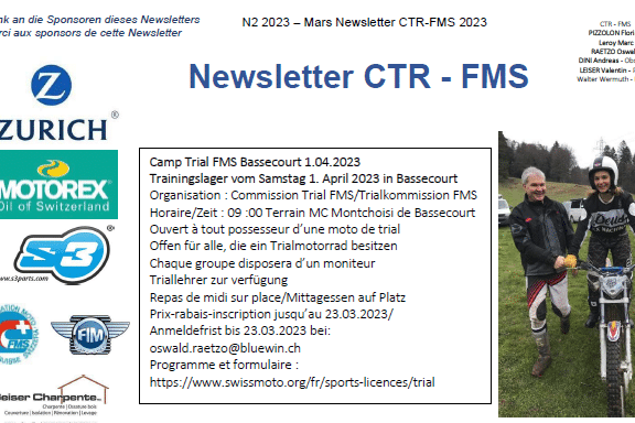 Newsletter mars 2023
