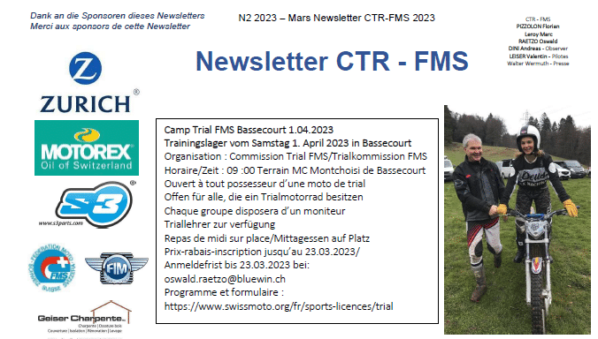 Newsletter mars 2023