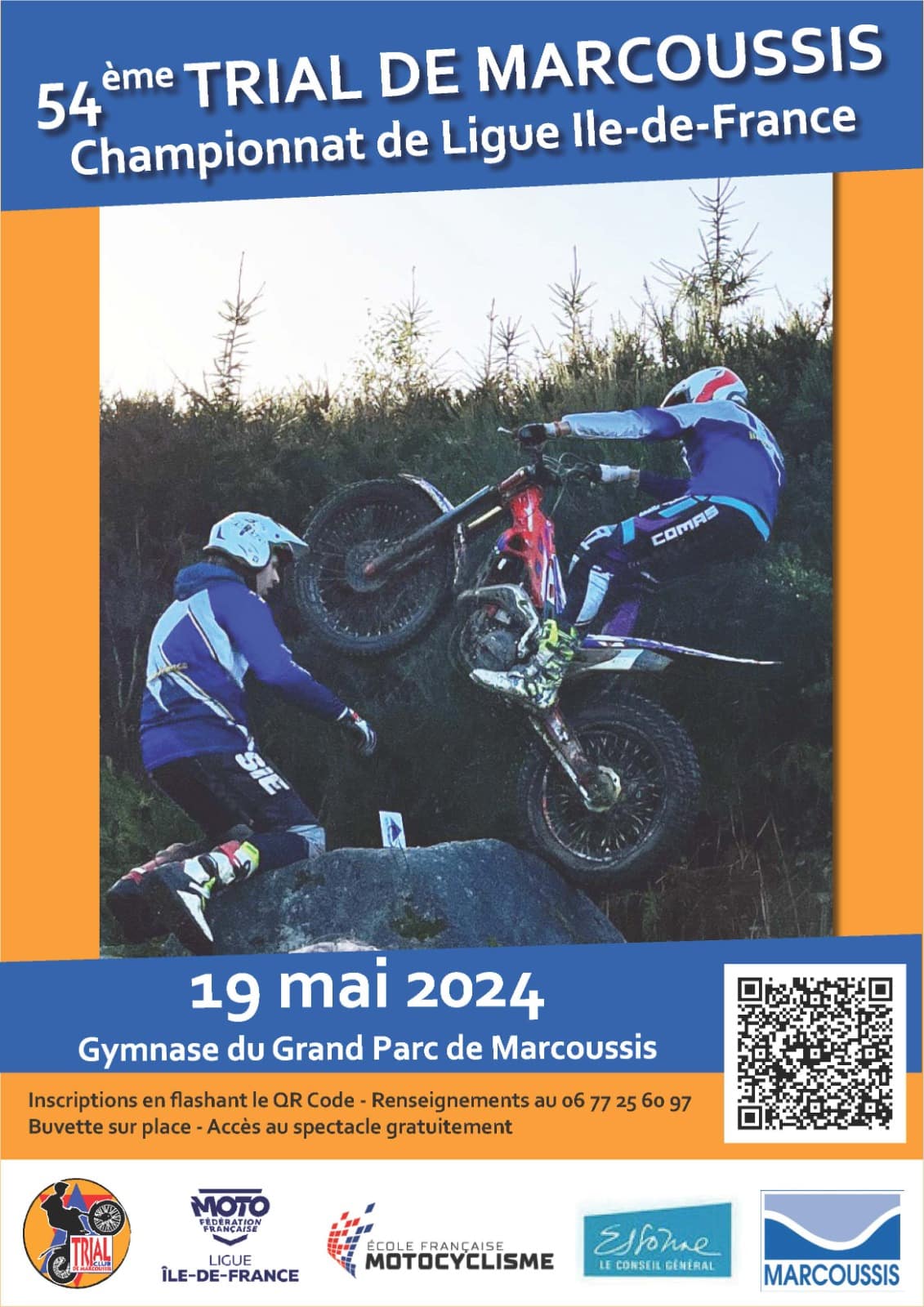Affiche Trial de Marcoussis