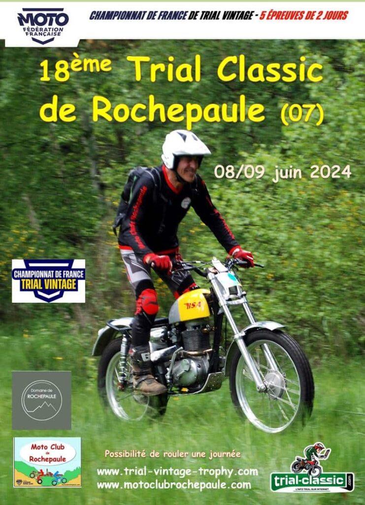 Affiche Trial Classic Rochepaule