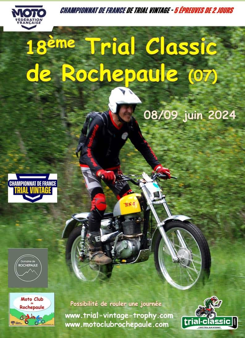 Affiche Trial Classic Rochepaule