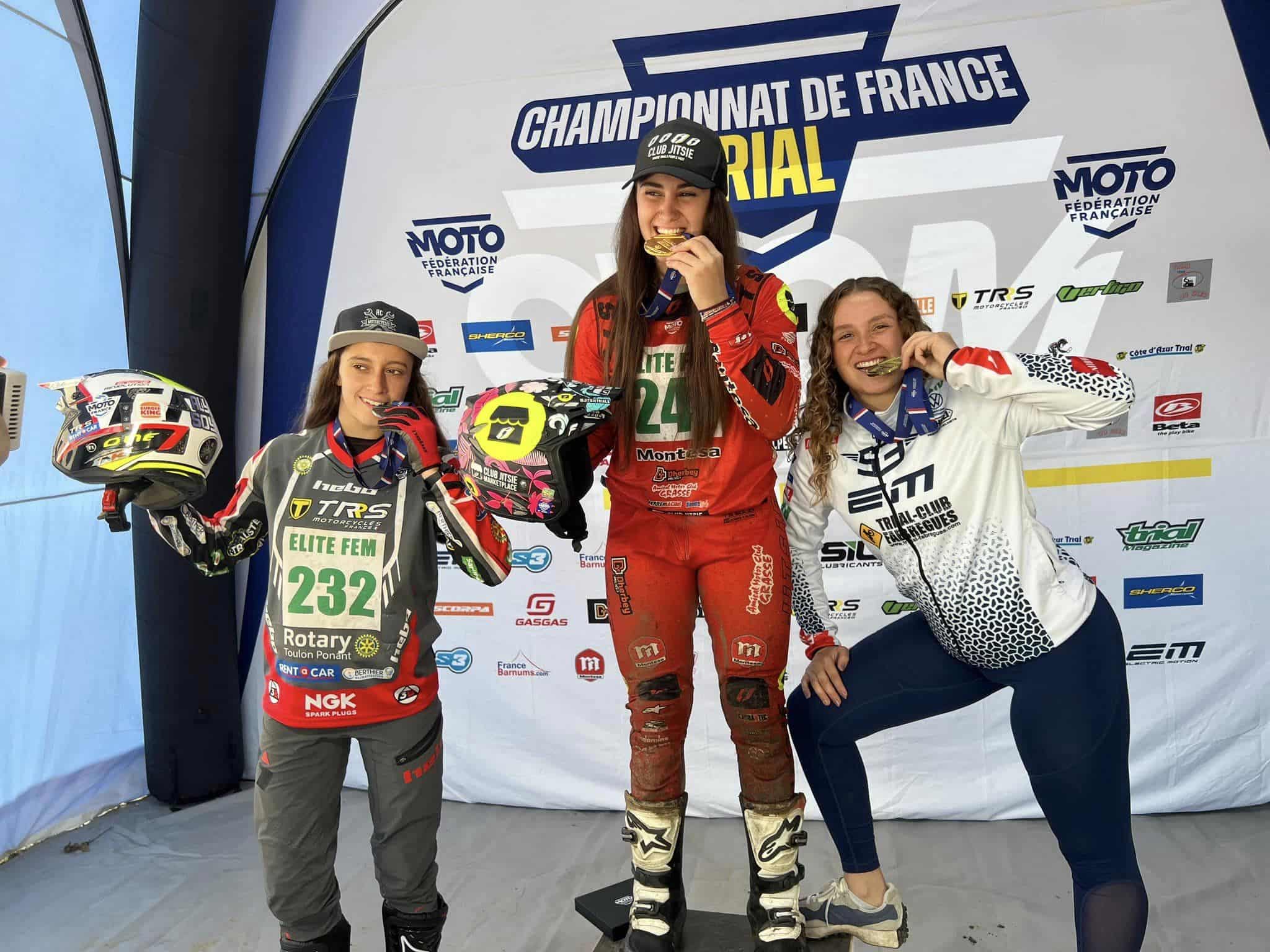 Podium Elite Féminine Photo : Trial-Club