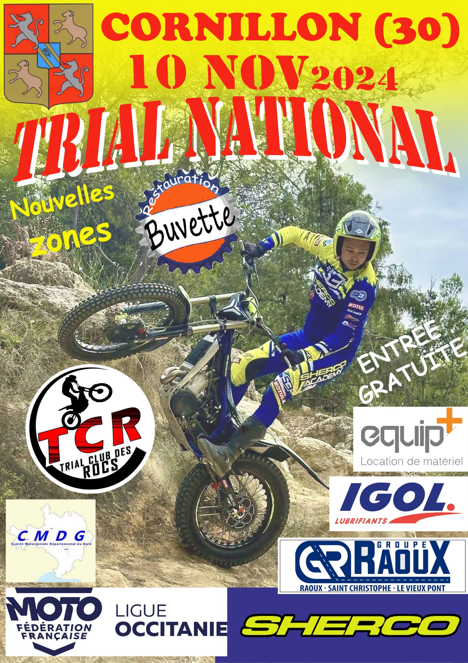 Affiche Trial de Cornillon