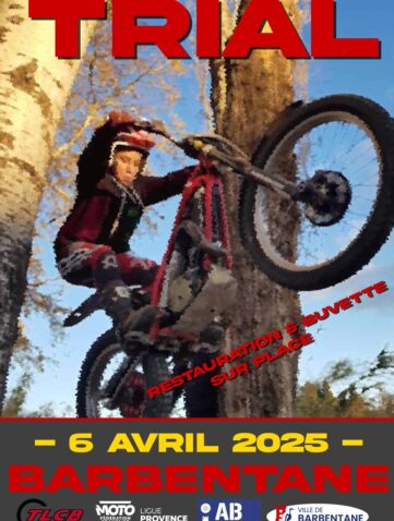 Affiche Trial Barbentane