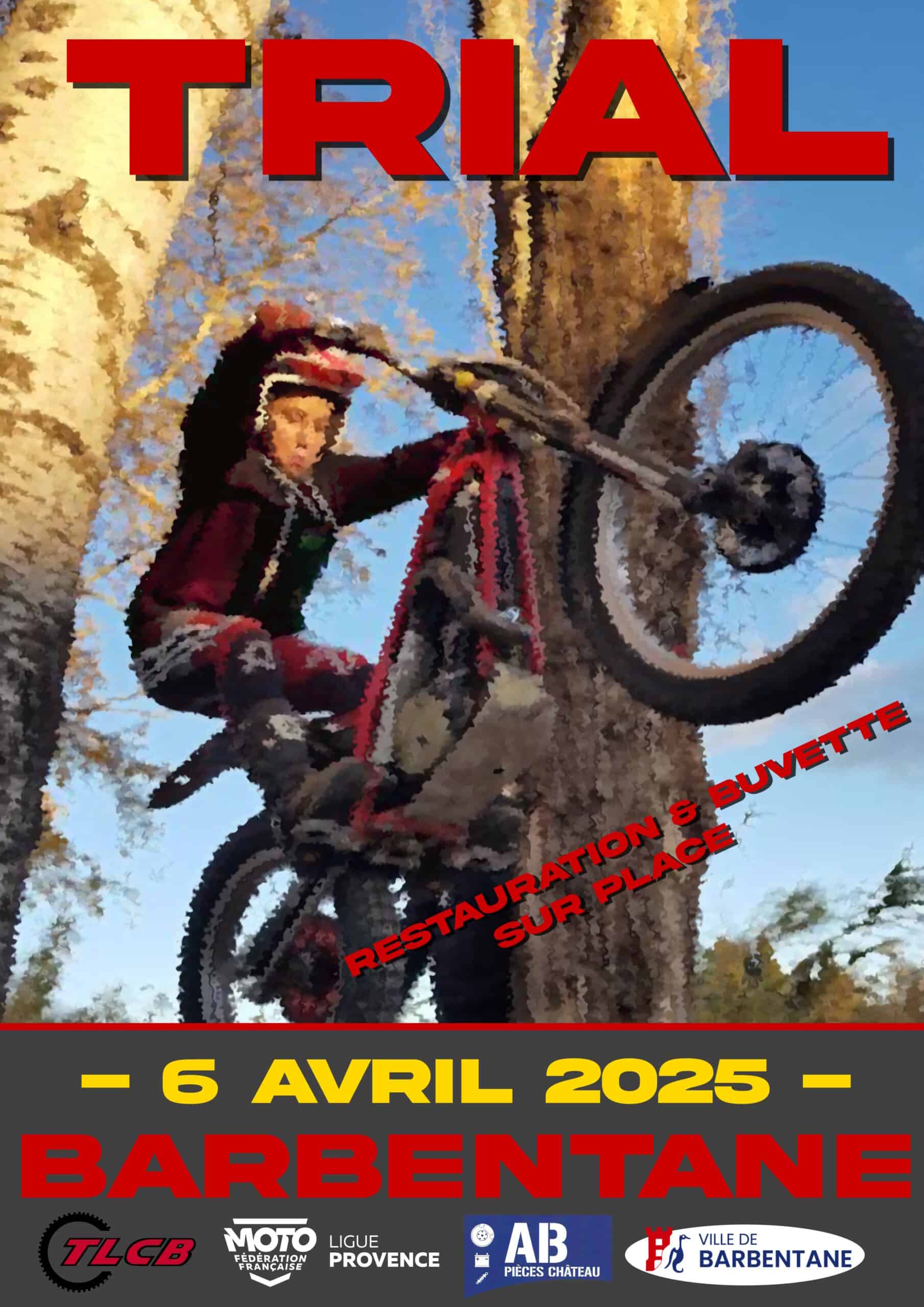 Affiche Trial Barbentane