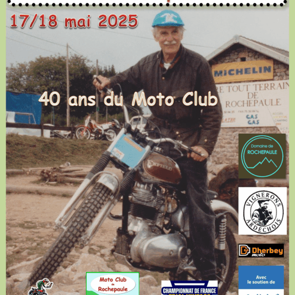 affiche 19éme Trial Classic de Rochepaule 2025 V5