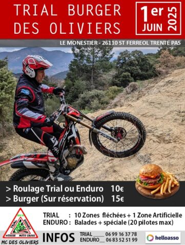 TRIAL BURGER DES OLIVIERS