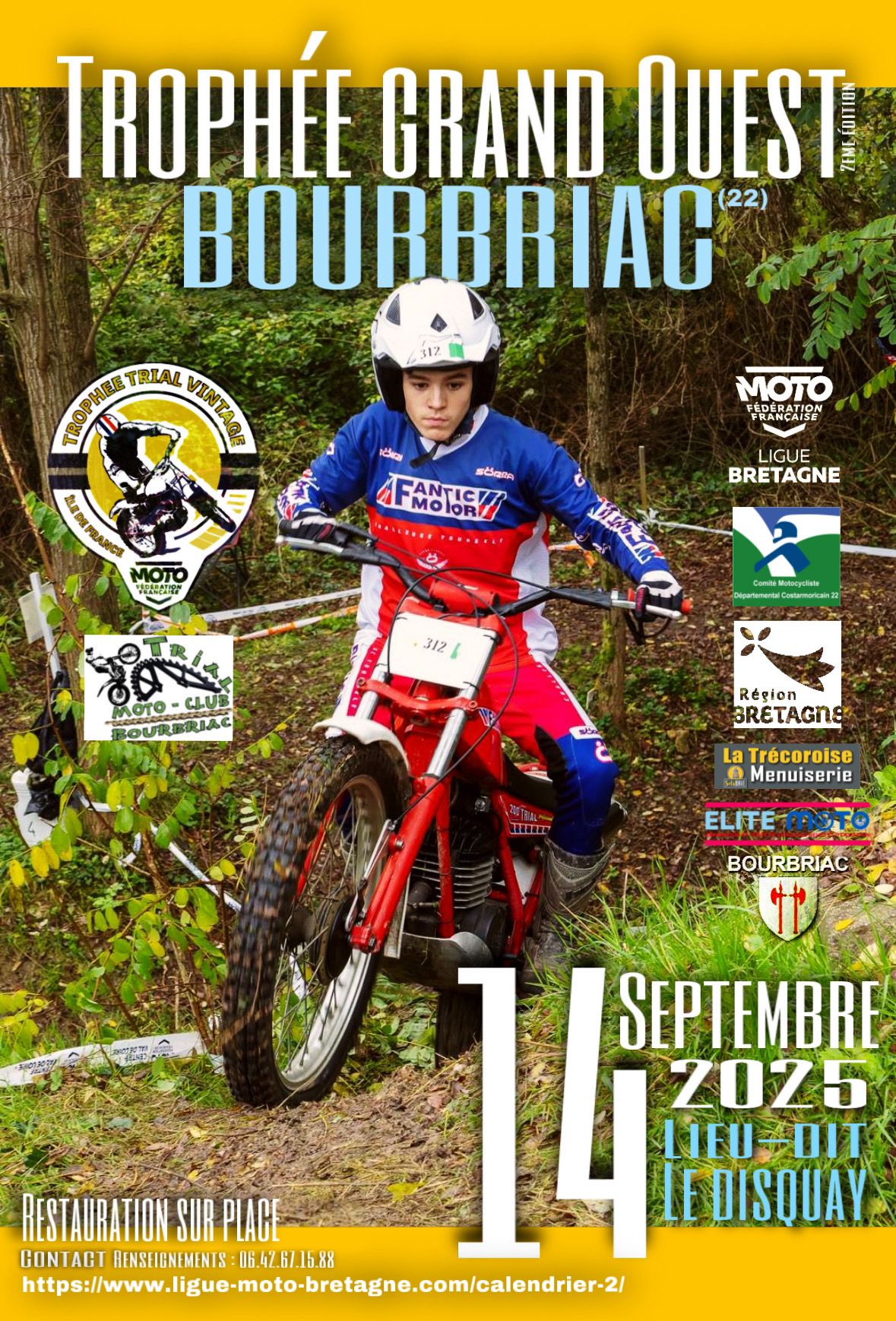 Affiche Trial Bourbriac