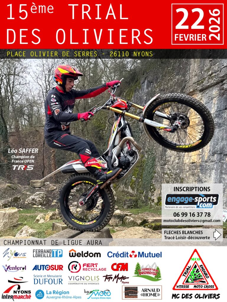 Affiche Trial des Oliviers