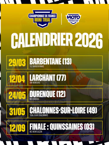 Calendrier Mini Trial
